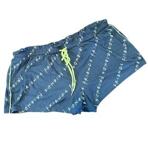Friends - Shorts Sleep Loungewear Pajama PJ bottom Navy with friends printed-  L